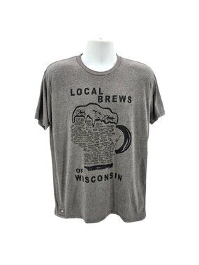 The Pop Top From Brew City Mens XL Shirt Local Beers of Wisconsin Bottle Opener